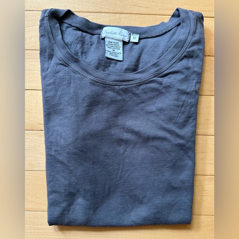 Charlotte Russe • short sleeve tee • gray